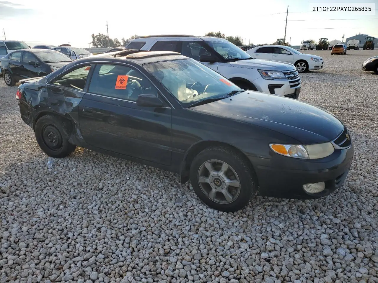 2000 Toyota Camry Solara Se VIN: 2T1CF22PXYC265835 Lot: 37592254