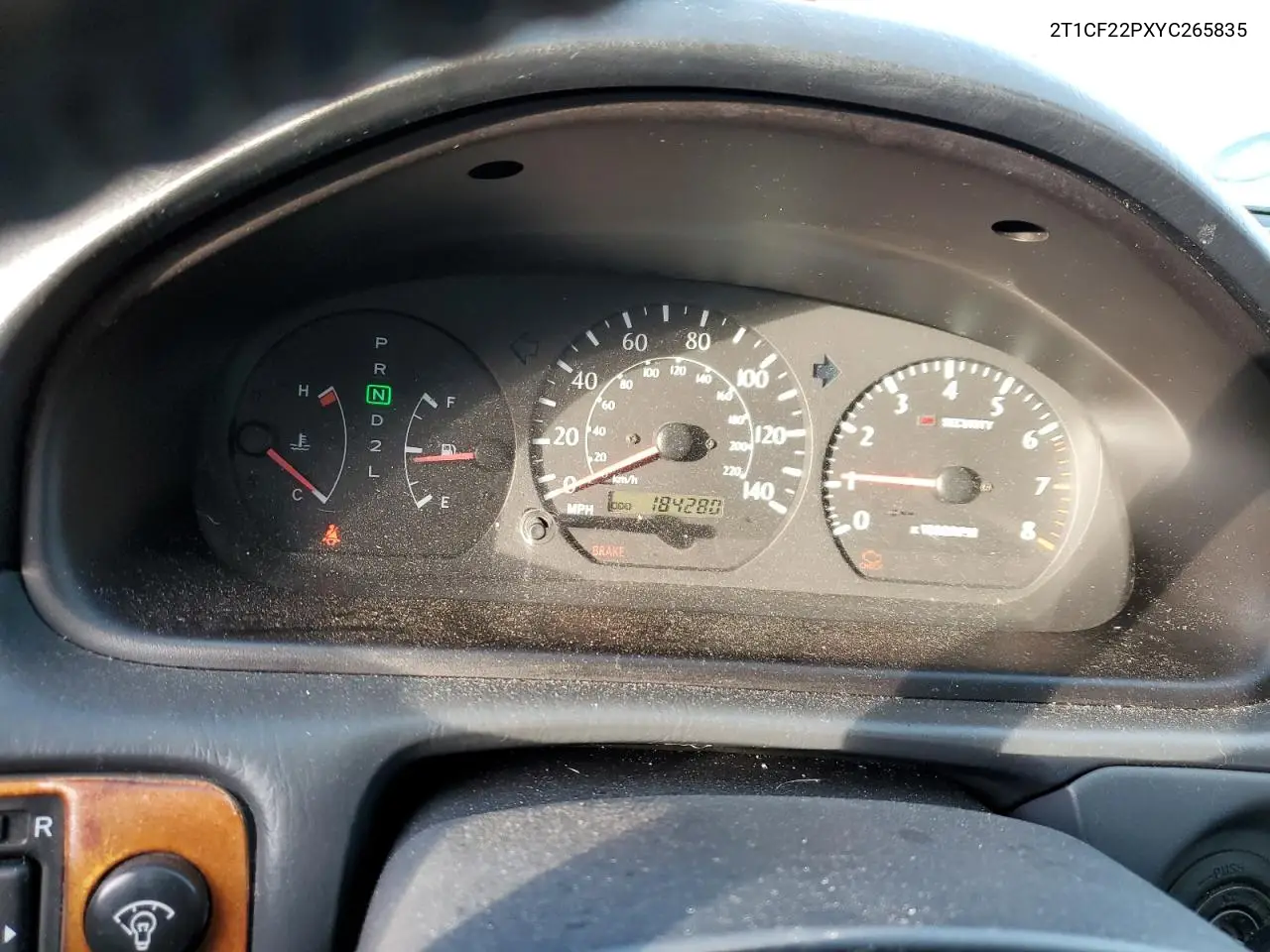 2000 Toyota Camry Solara Se VIN: 2T1CF22PXYC265835 Lot: 37592254