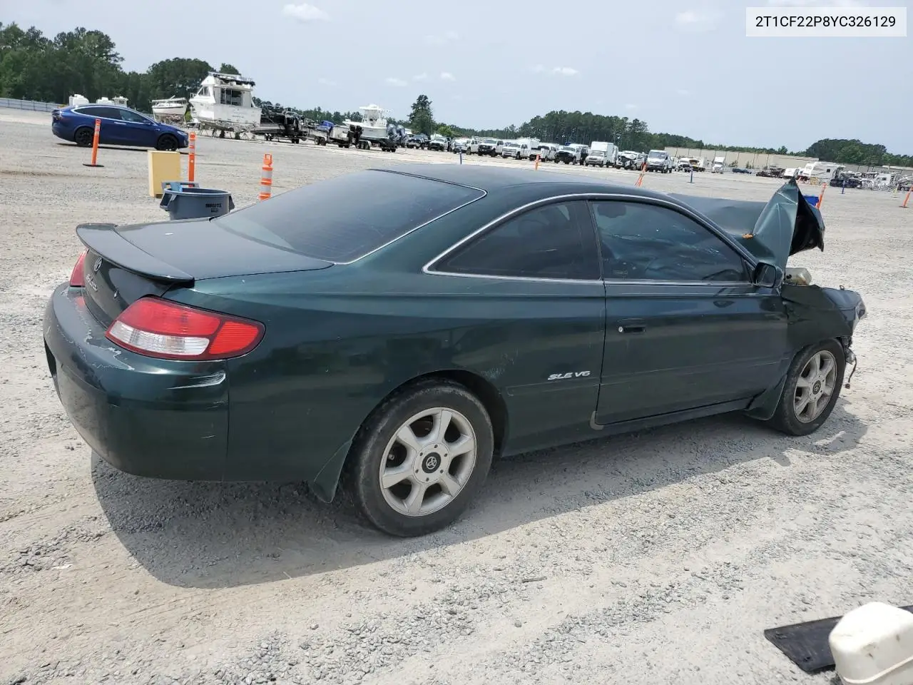 2000 Toyota Camry Solara Se VIN: 2T1CF22P8YC326129 Lot: 59105155