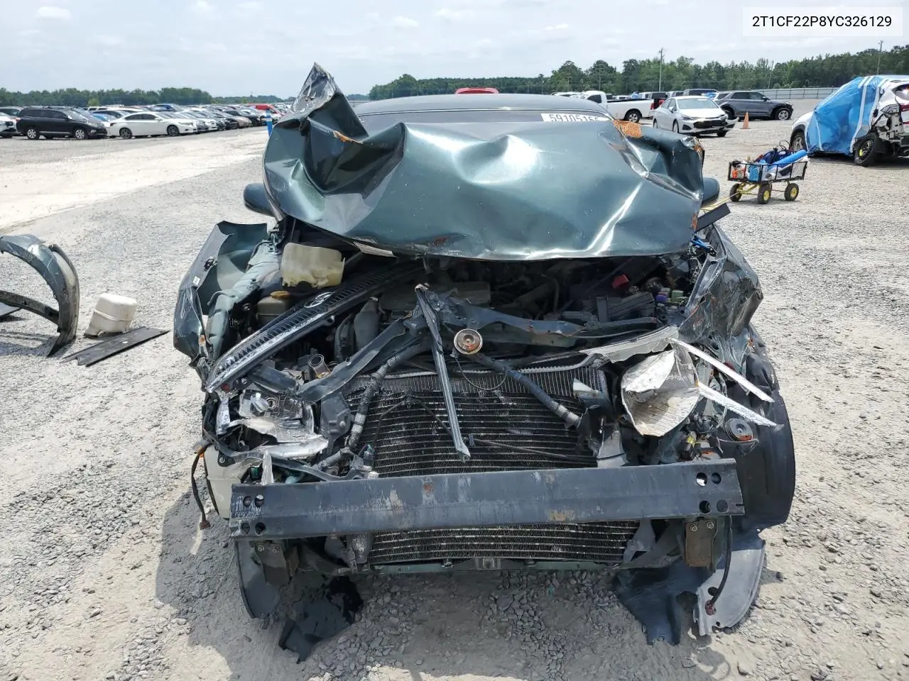 2000 Toyota Camry Solara Se VIN: 2T1CF22P8YC326129 Lot: 59105155