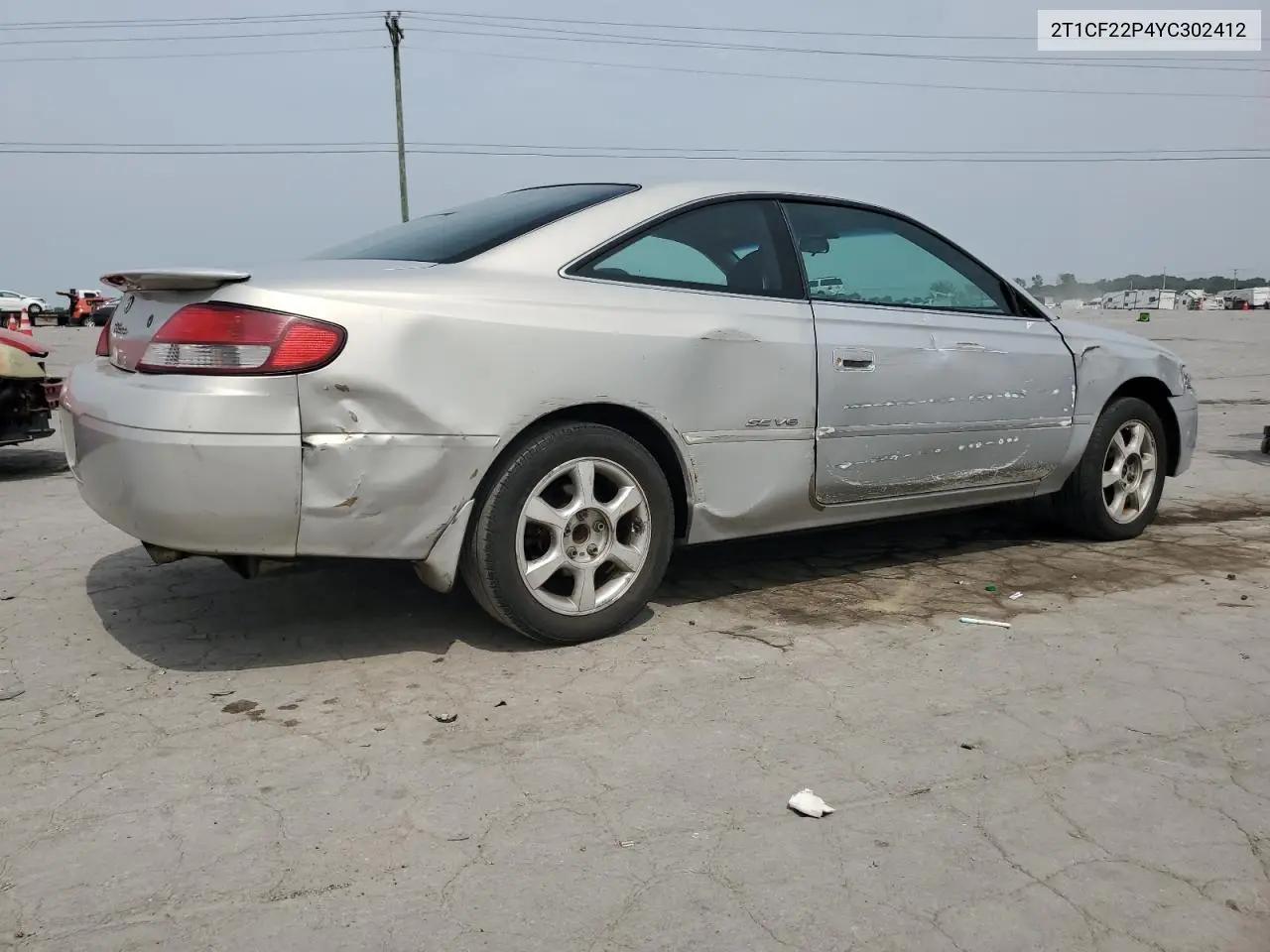 2000 Toyota Camry Solara Se VIN: 2T1CF22P4YC302412 Lot: 60556235