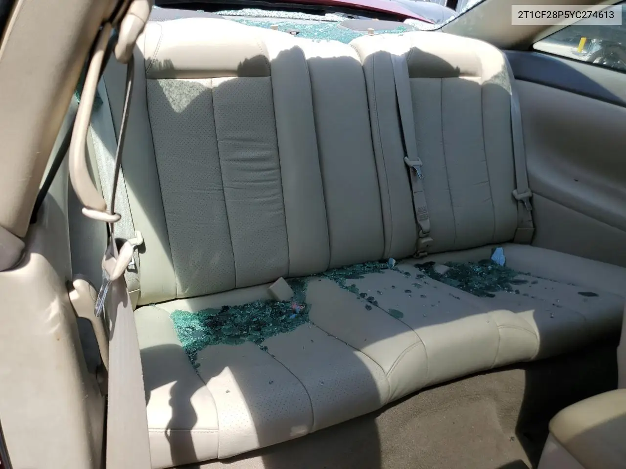 2000 Toyota Camry Solara Se VIN: 2T1CF28P5YC274613 Lot: 60915435