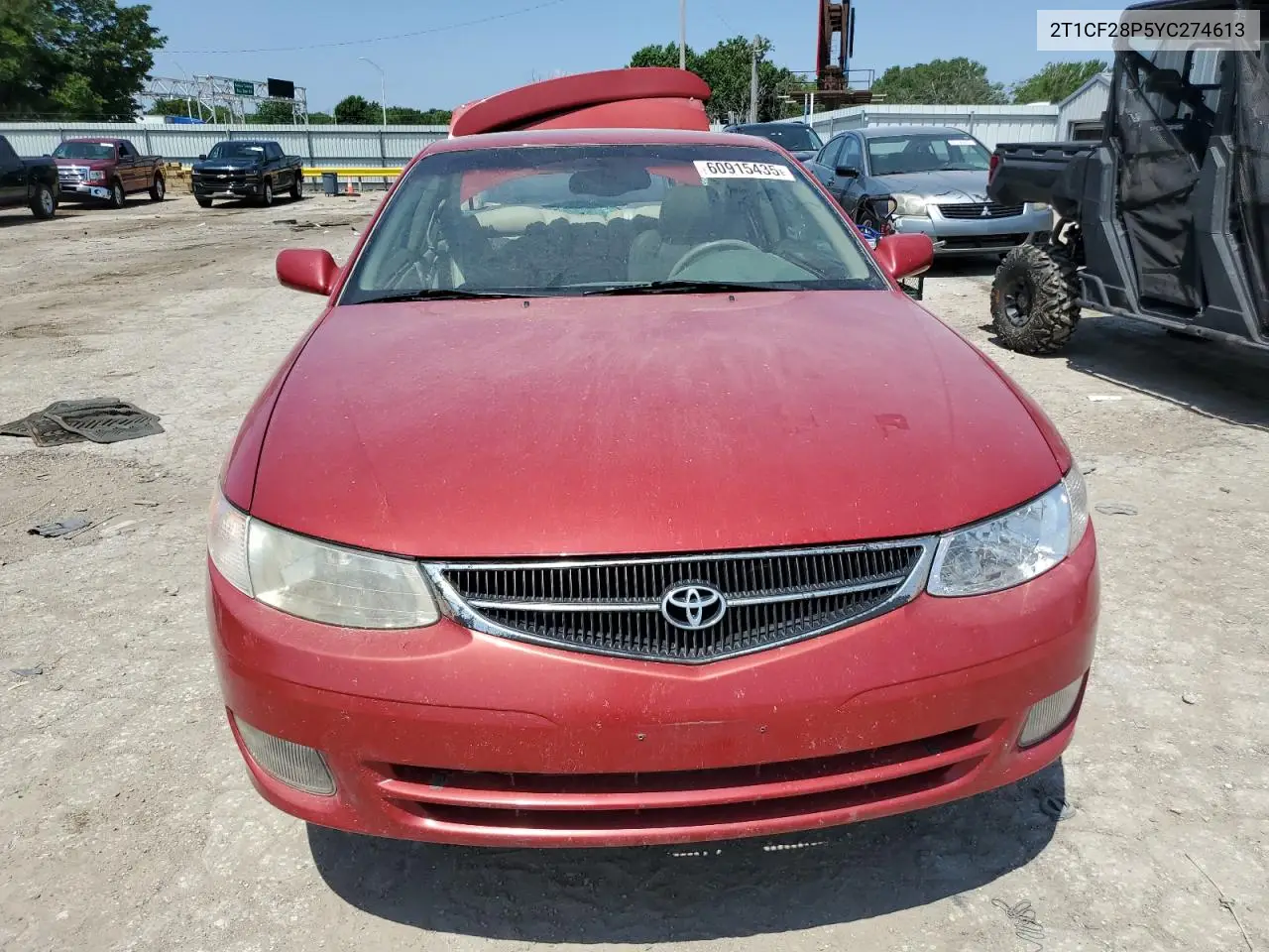 2000 Toyota Camry Solara Se VIN: 2T1CF28P5YC274613 Lot: 60915435