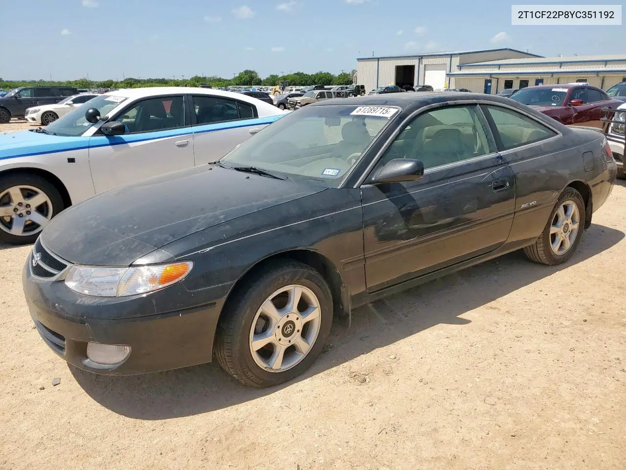 2000 Toyota Camry Solara Se VIN: 2T1CF22P8YC351192 Lot: 61289715