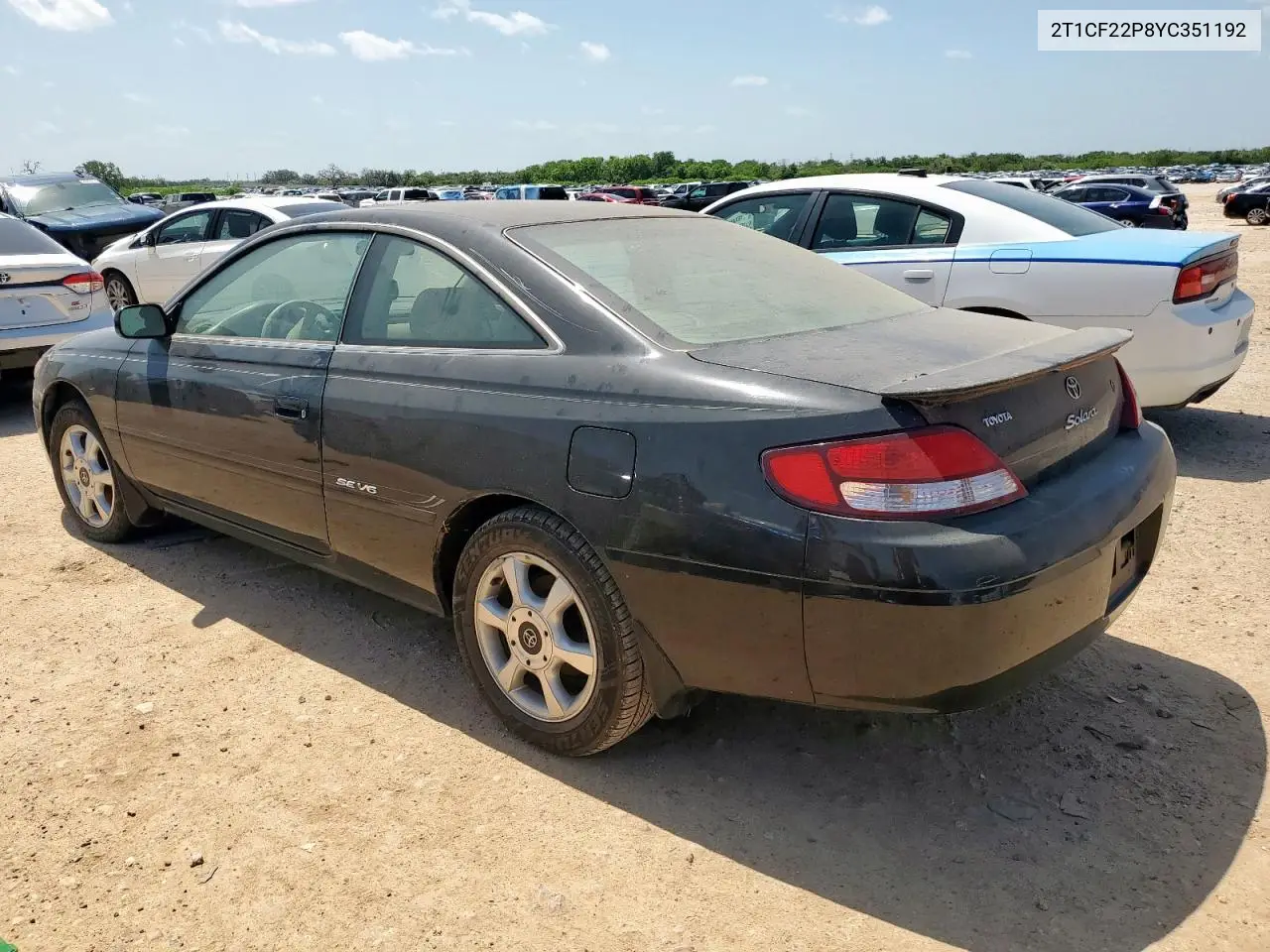 2000 Toyota Camry Solara Se VIN: 2T1CF22P8YC351192 Lot: 61289715