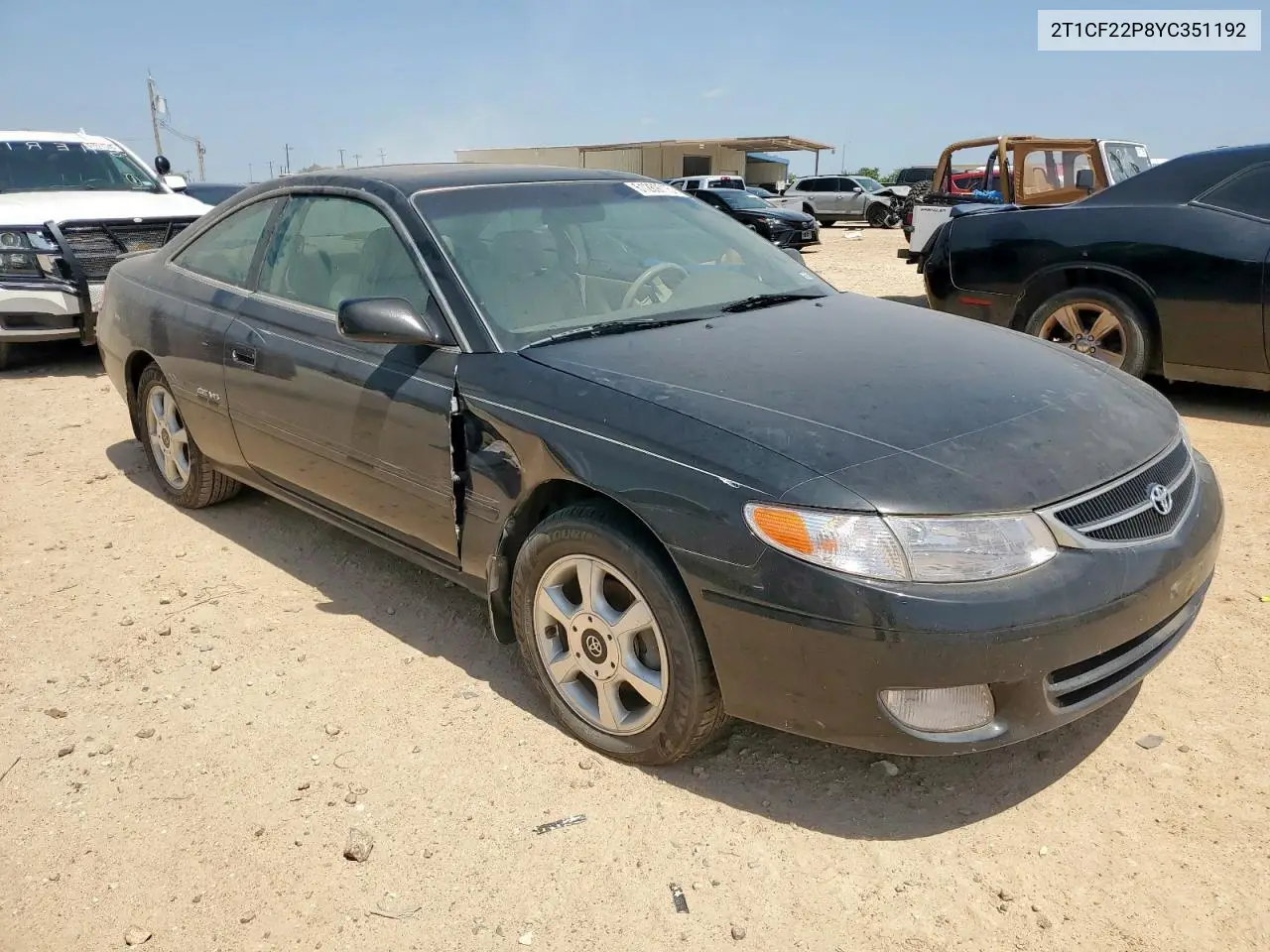 2000 Toyota Camry Solara Se VIN: 2T1CF22P8YC351192 Lot: 61289715