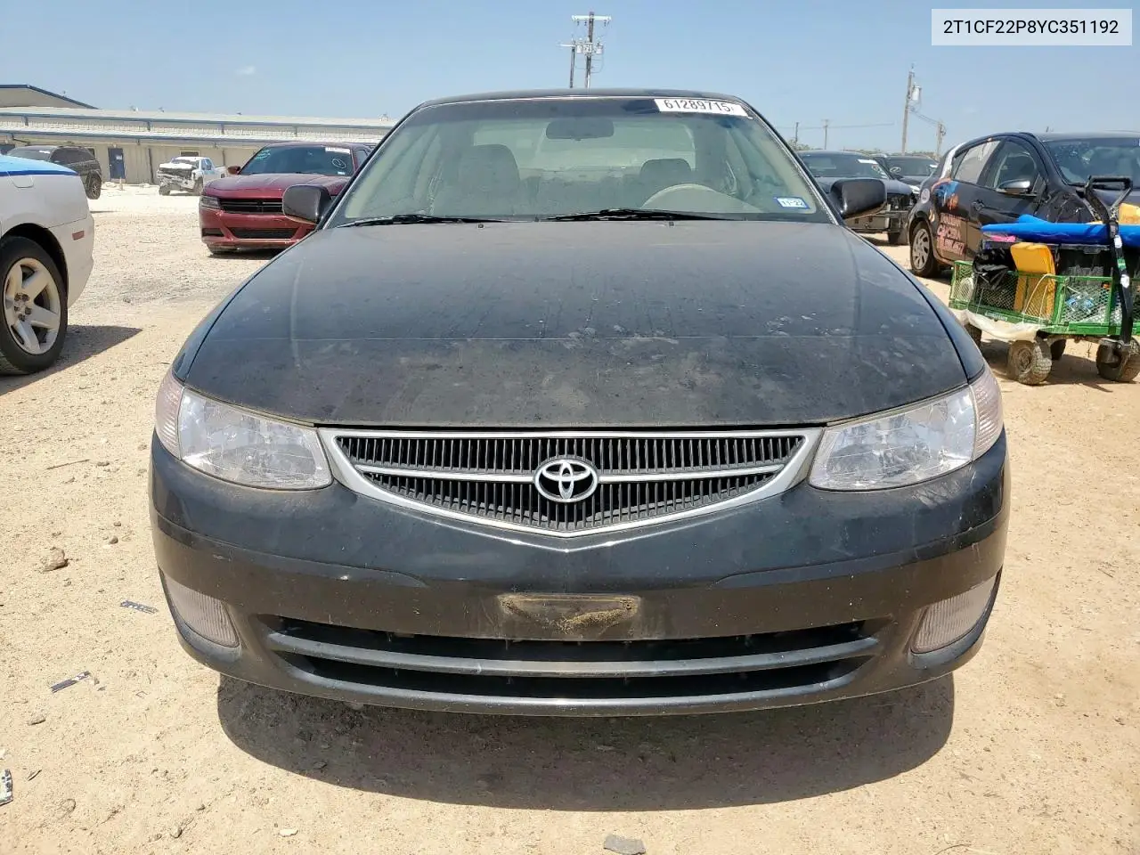 2000 Toyota Camry Solara Se VIN: 2T1CF22P8YC351192 Lot: 61289715