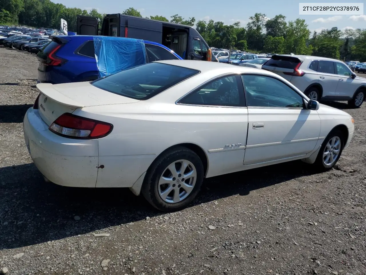 2000 Toyota Camry Solara Se VIN: 2T1CF28P2YC378976 Lot: 61400195