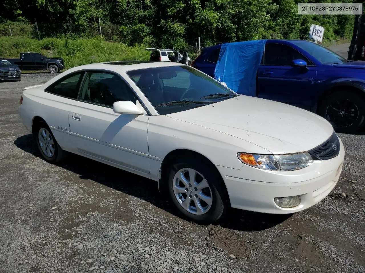 2000 Toyota Camry Solara Se VIN: 2T1CF28P2YC378976 Lot: 61400195