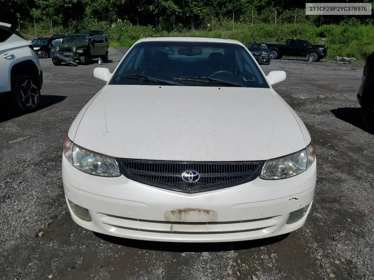 2000 Toyota Camry Solara Se VIN: 2T1CF28P2YC378976 Lot: 61400195