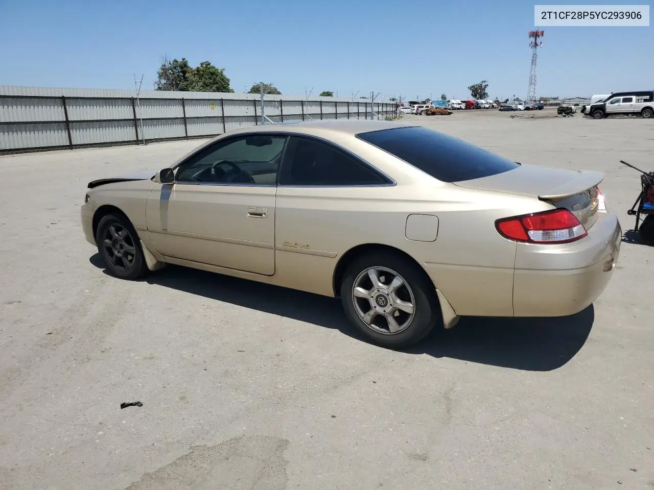 2000 Toyota Camry Solara Se VIN: 2T1CF28P5YC293906 Lot: 61680615