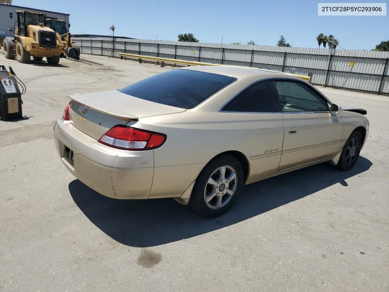 2000 Toyota Camry Solara Se VIN: 2T1CF28P5YC293906 Lot: 61680615
