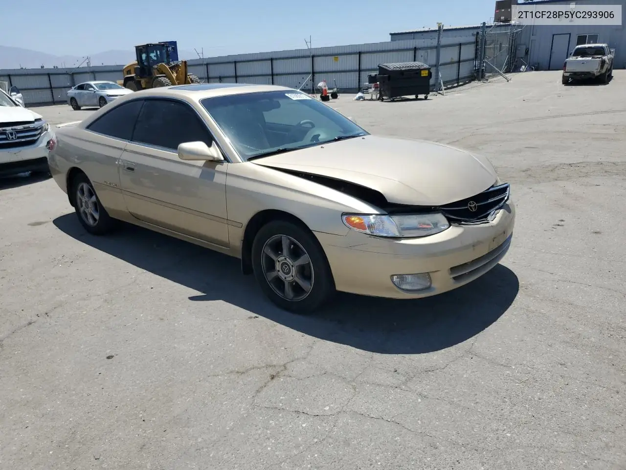 2000 Toyota Camry Solara Se VIN: 2T1CF28P5YC293906 Lot: 61680615