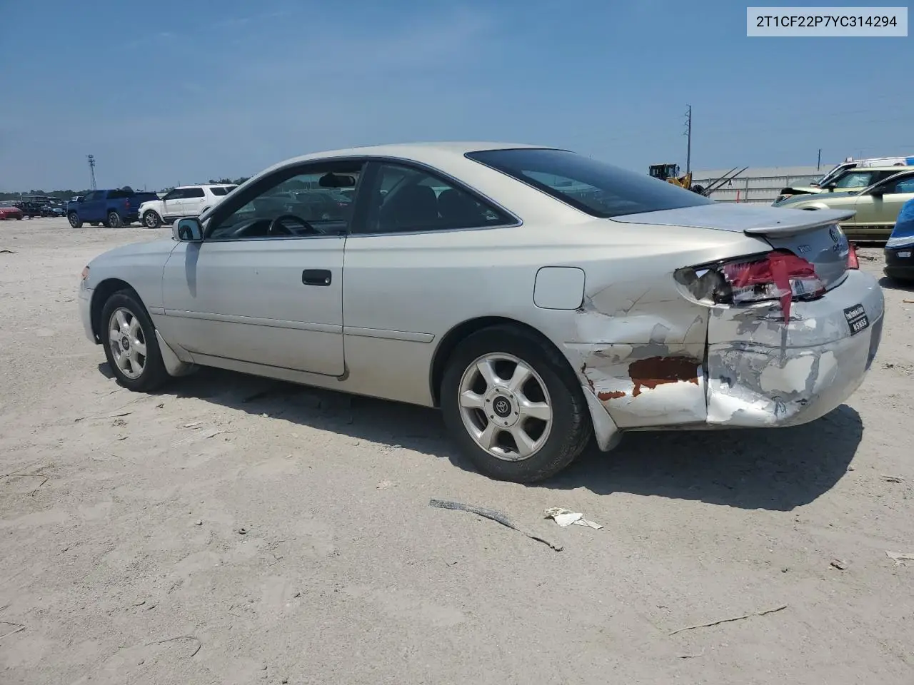 2000 Toyota Camry Solara Se VIN: 2T1CF22P7YC314294 Lot: 62240735