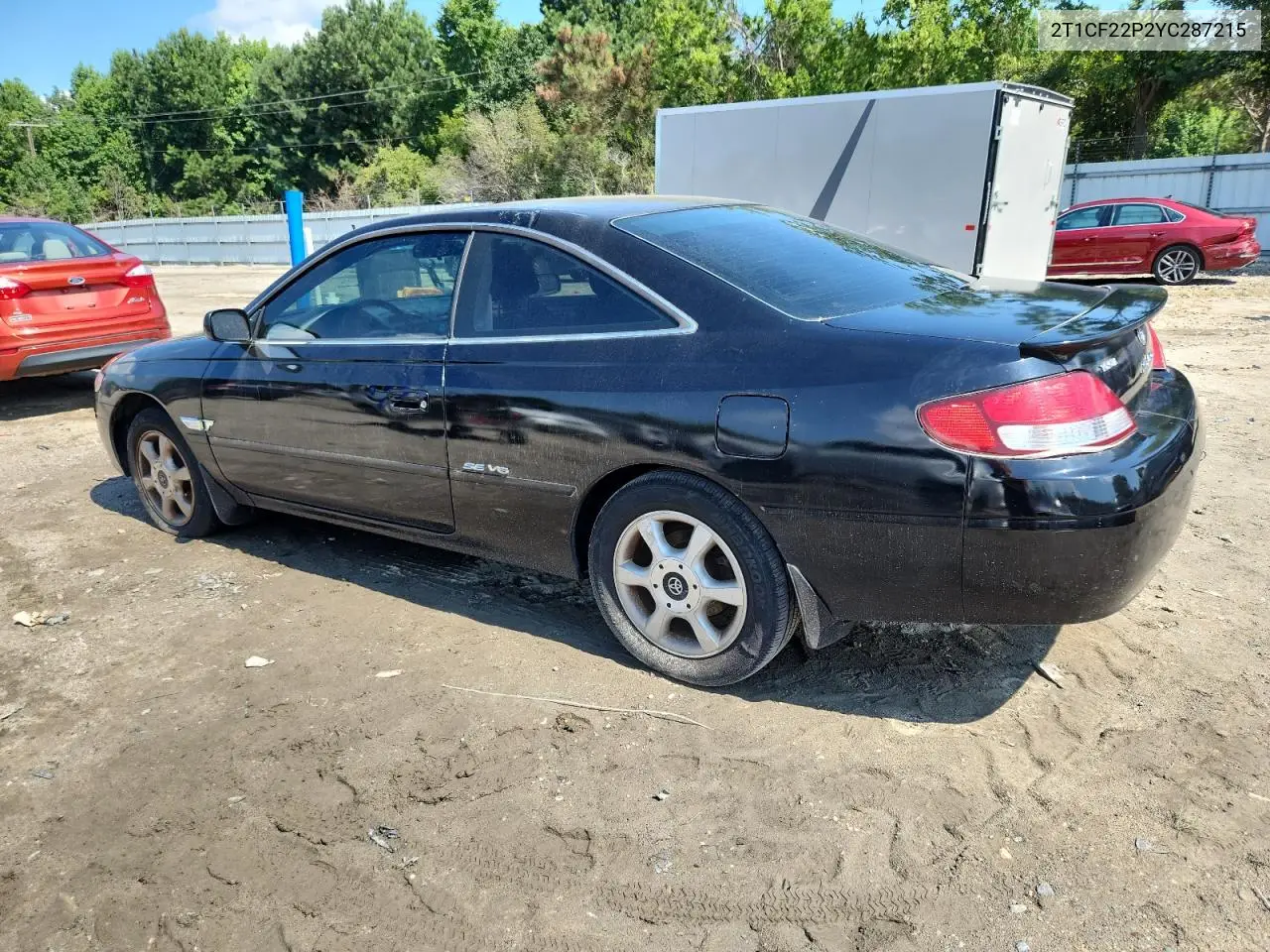 2000 Toyota Camry Solara Se VIN: 2T1CF22P2YC287215 Lot: 62661435