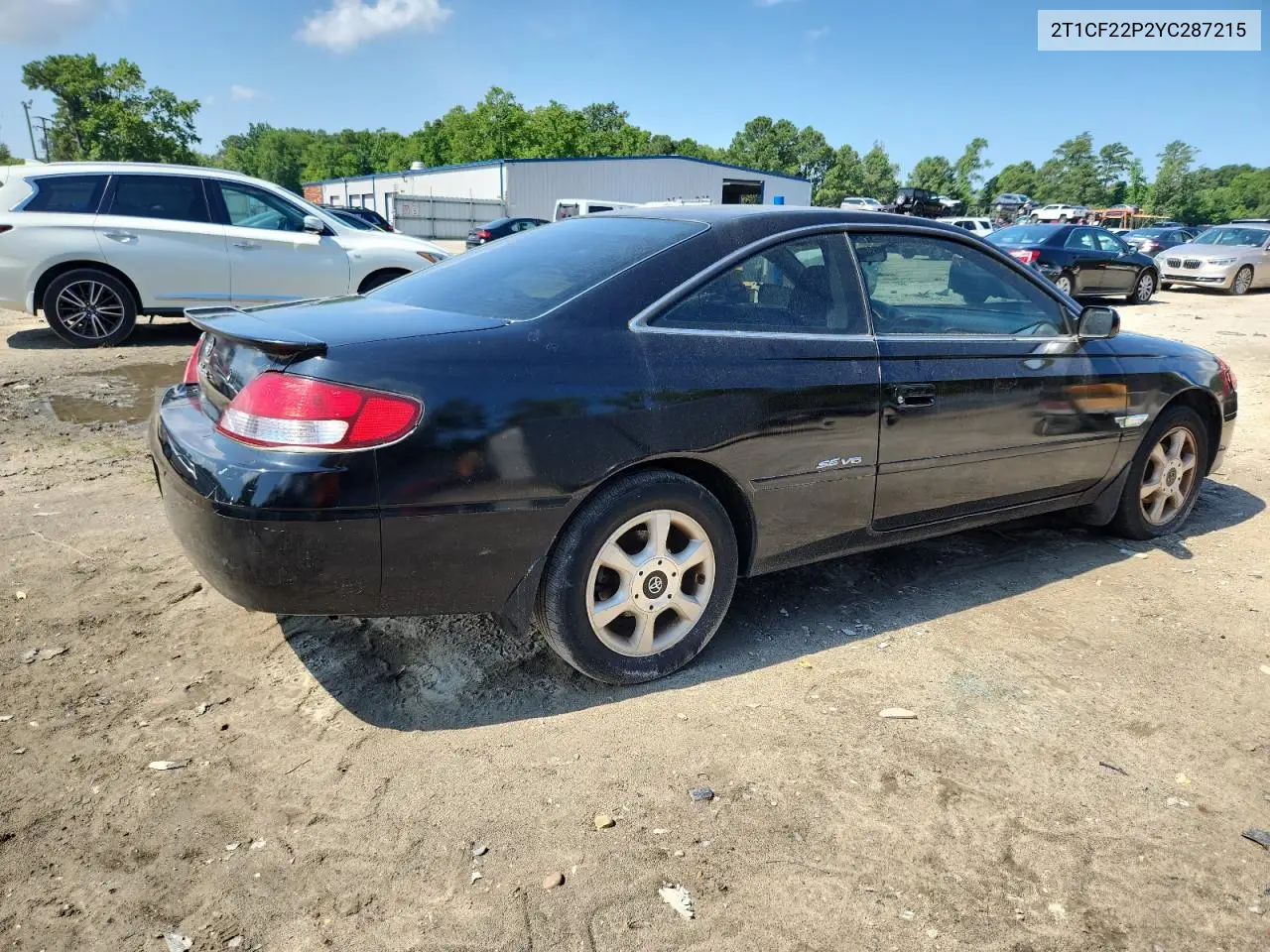 2000 Toyota Camry Solara Se VIN: 2T1CF22P2YC287215 Lot: 62661435