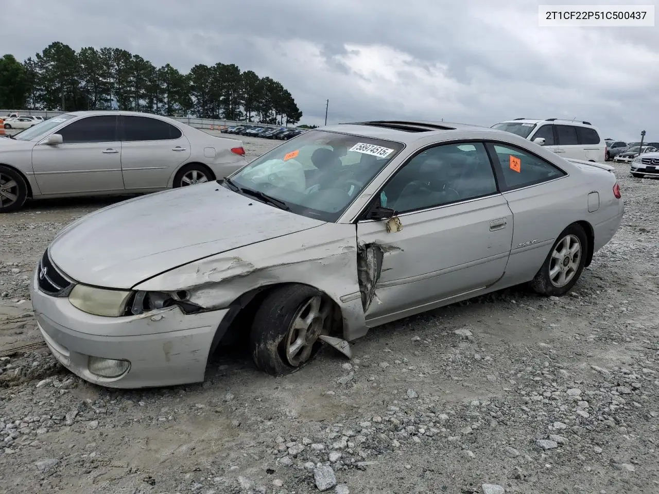 2001 Toyota Camry Solara Se VIN: 2T1CF22P51C500437 Lot: 58974515