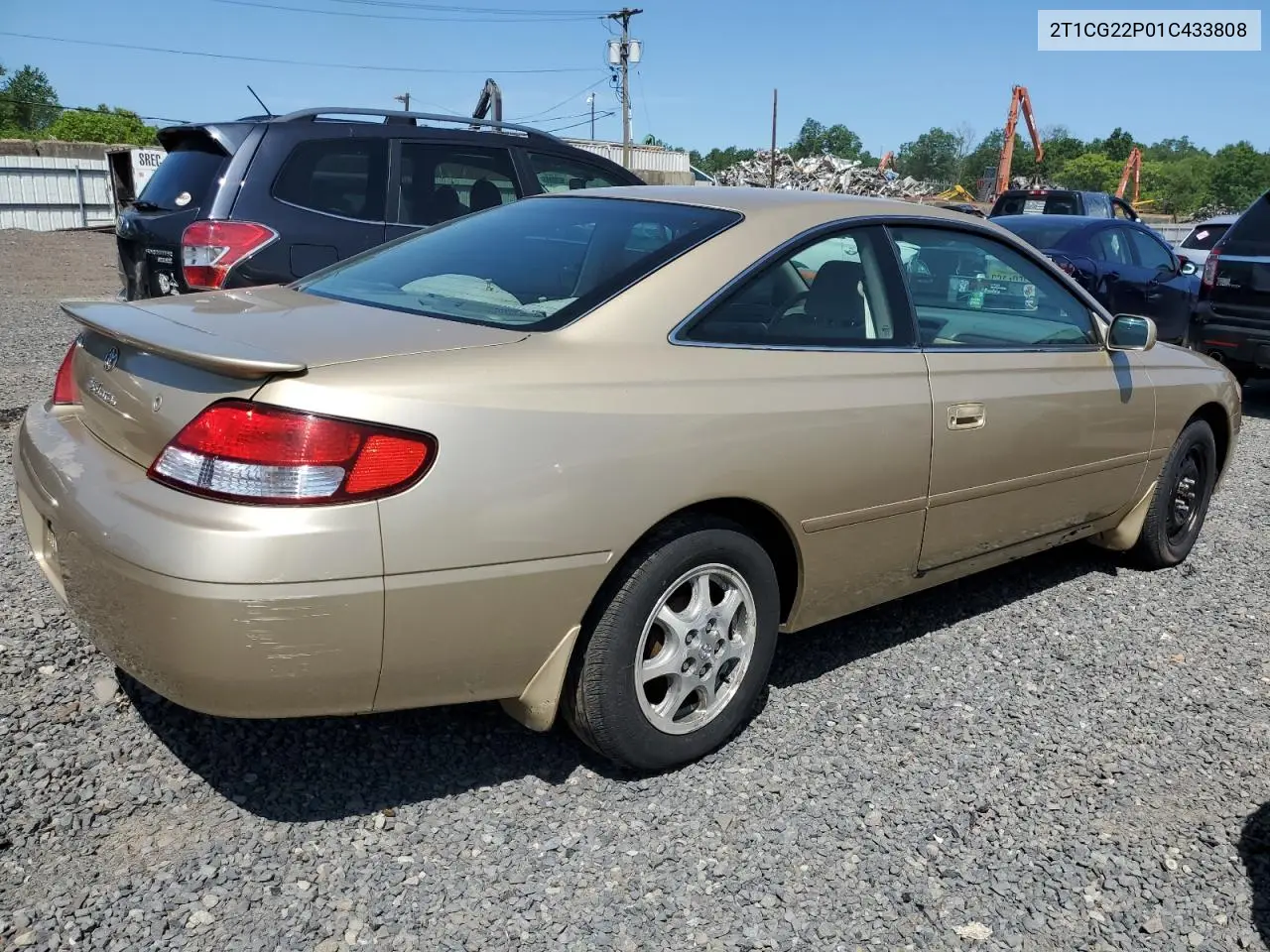 2001 Toyota Camry Solara Se VIN: 2T1CG22P01C433808 Lot: 59003865