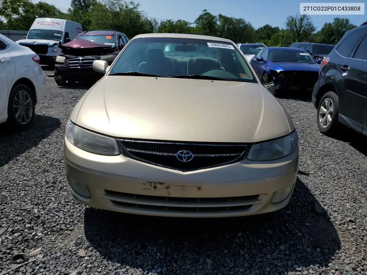 2001 Toyota Camry Solara Se VIN: 2T1CG22P01C433808 Lot: 59003865