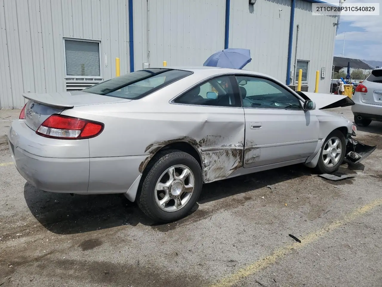 2001 Toyota Camry Solara Se VIN: 2T1CF28P31C540829 Lot: 59345655