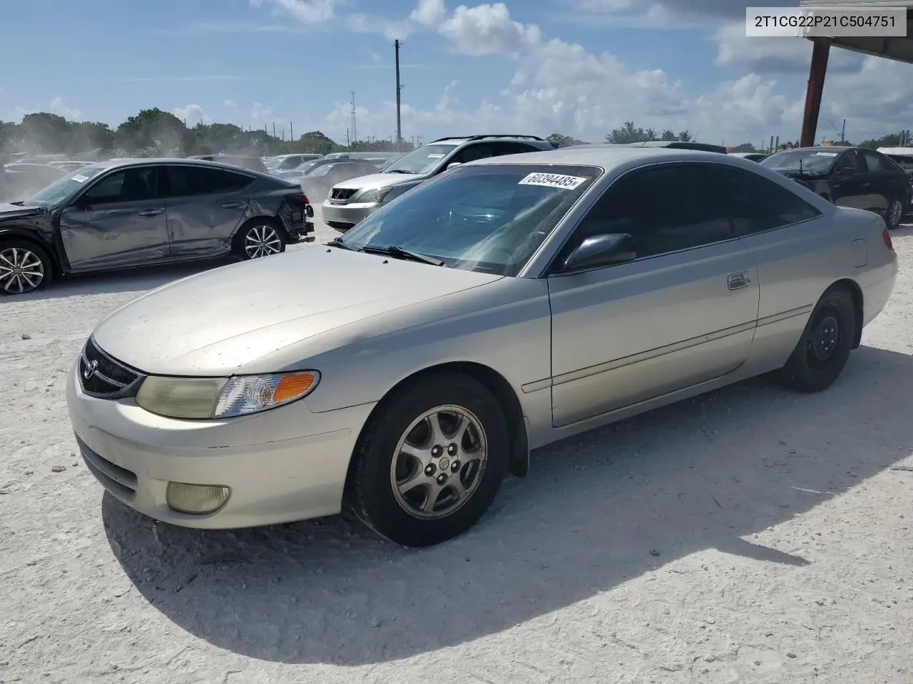 2001 Toyota Camry Solara Se VIN: 2T1CG22P21C504751 Lot: 60394485