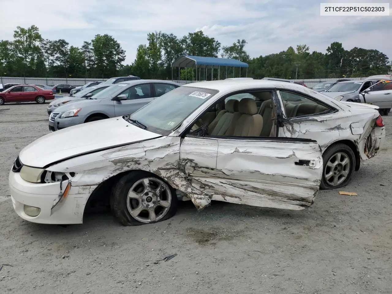 2001 Toyota Camry Solara Se VIN: 2T1CF22P51C502303 Lot: 60786875