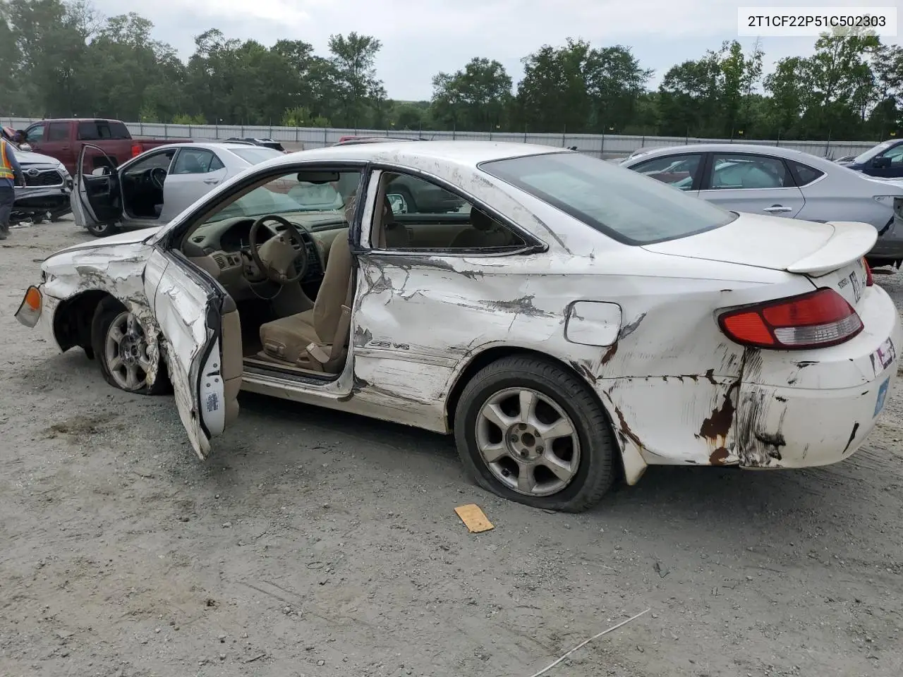 2001 Toyota Camry Solara Se VIN: 2T1CF22P51C502303 Lot: 60786875