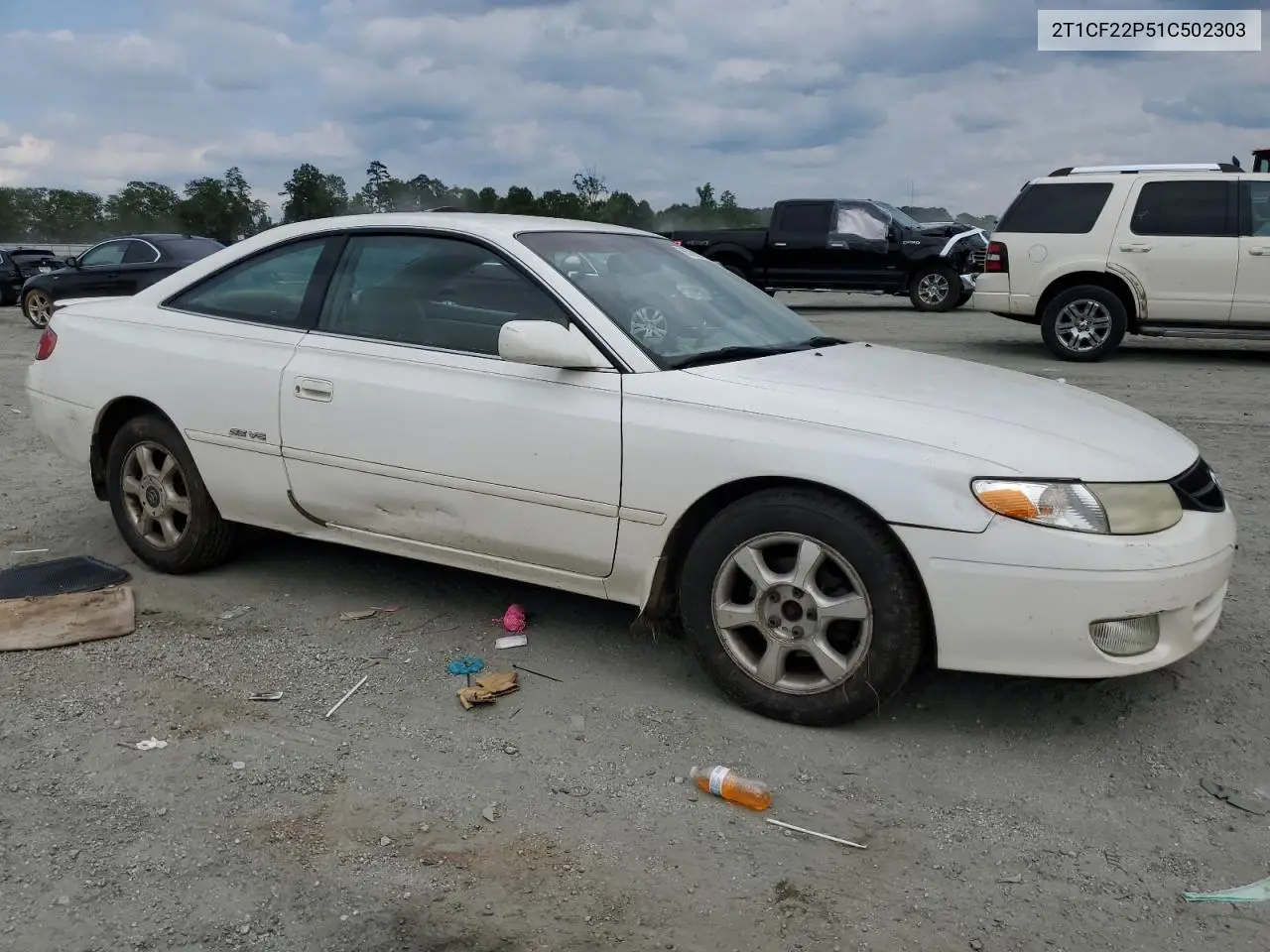 2001 Toyota Camry Solara Se VIN: 2T1CF22P51C502303 Lot: 60786875