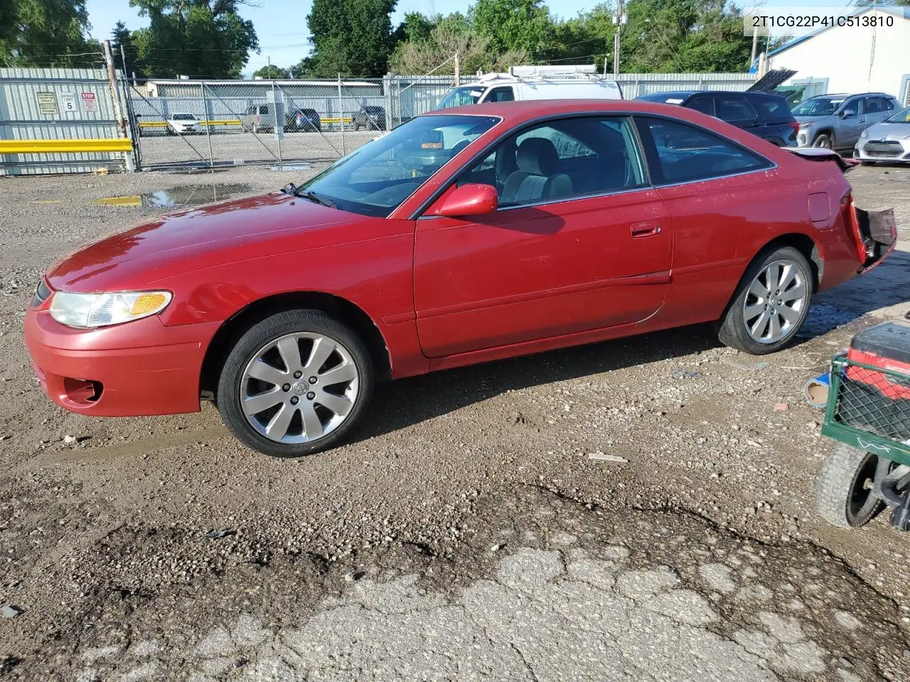 2001 Toyota Camry Solara Se VIN: 2T1CG22P41C513810 Lot: 61266395