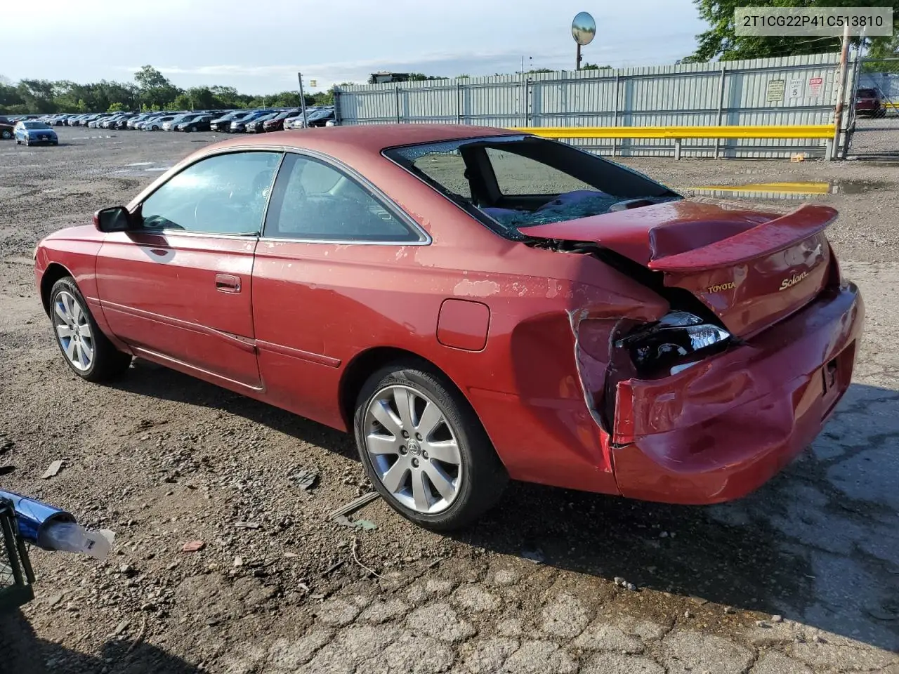 2001 Toyota Camry Solara Se VIN: 2T1CG22P41C513810 Lot: 61266395