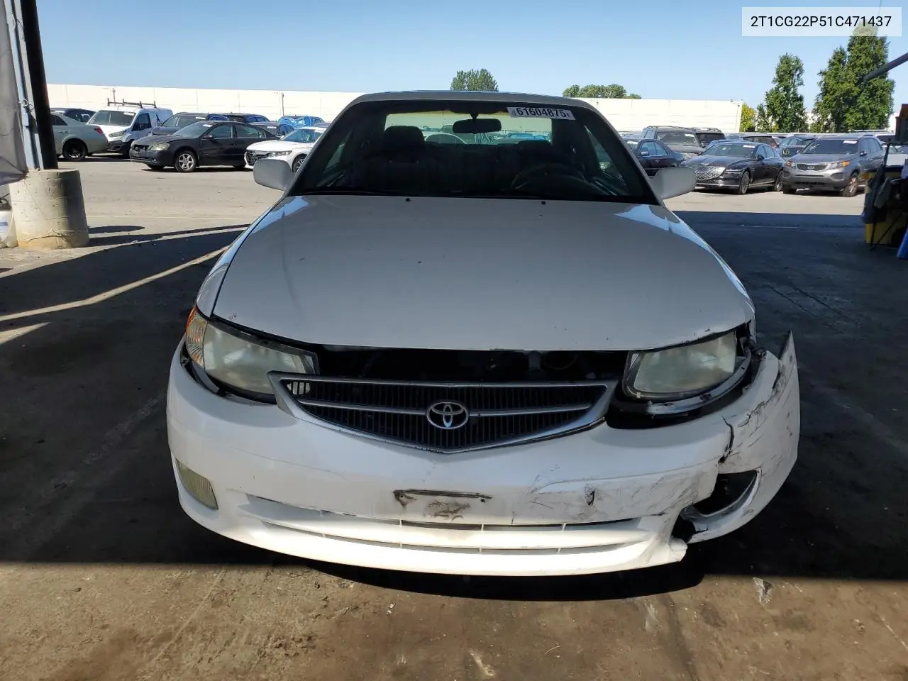 2001 Toyota Camry Solara Se VIN: 2T1CG22P51C471437 Lot: 61604875