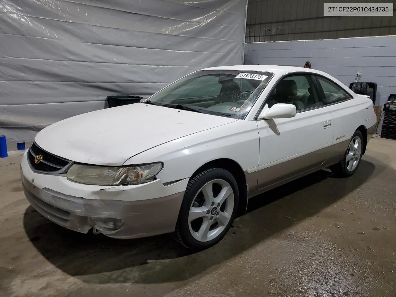 2001 Toyota Camry Solara Se VIN: 2T1CF22P01C434735 Lot: 61920315