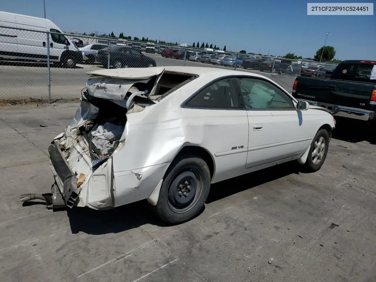 2001 Toyota Camry Solara Se VIN: 2T1CF22P91C524451 Lot: 62000315