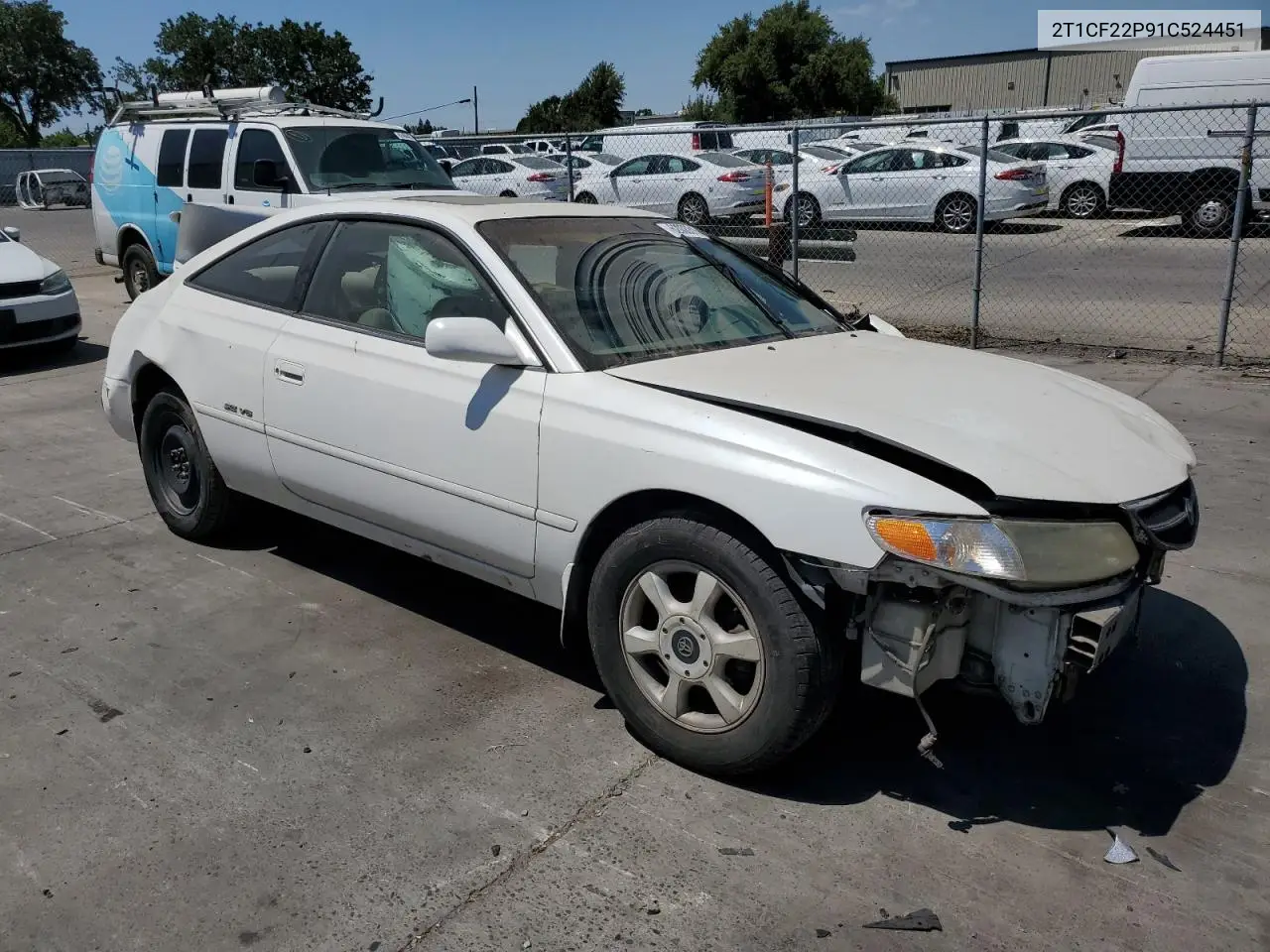 2001 Toyota Camry Solara Se VIN: 2T1CF22P91C524451 Lot: 62000315