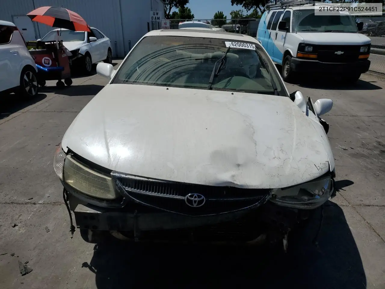 2001 Toyota Camry Solara Se VIN: 2T1CF22P91C524451 Lot: 62000315