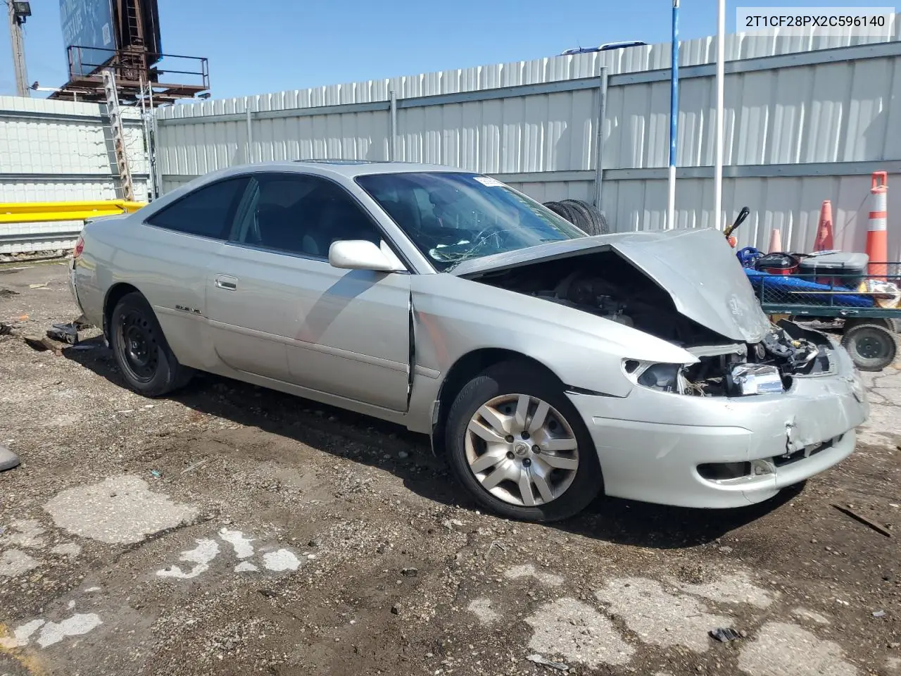 2002 Toyota Camry Solara Se VIN: 2T1CF28PX2C596140 Lot: 59099395