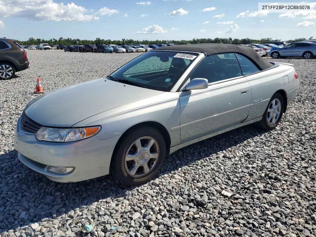 2002 Toyota Camry Solara Se VIN: 2T1FF28P12C885078 Lot: 61082405