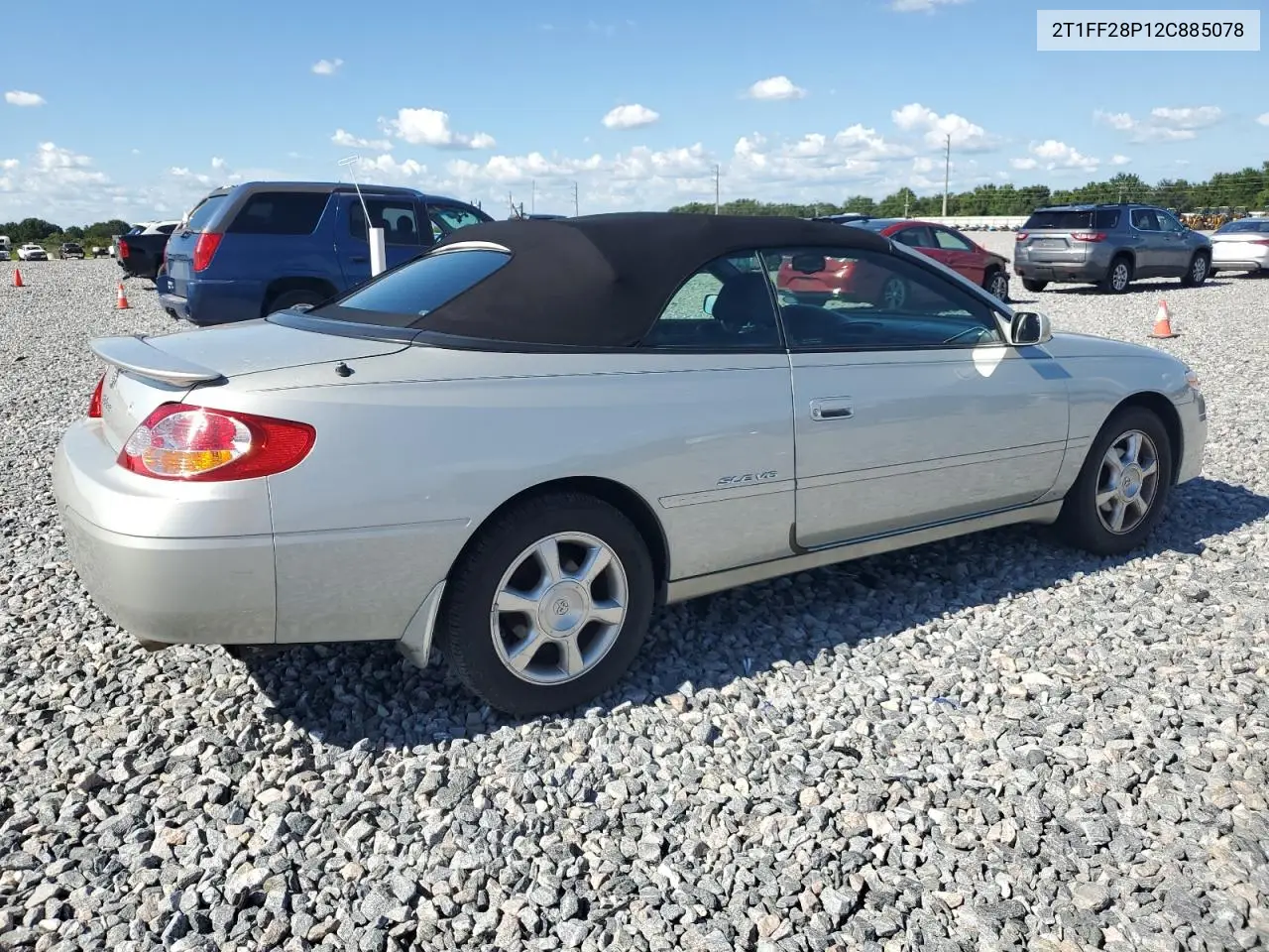 2002 Toyota Camry Solara Se VIN: 2T1FF28P12C885078 Lot: 61082405