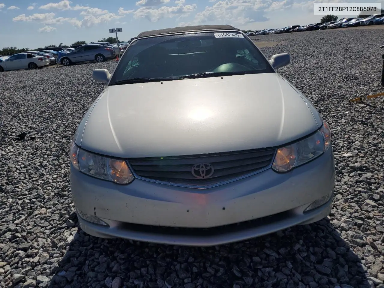 2002 Toyota Camry Solara Se VIN: 2T1FF28P12C885078 Lot: 61082405