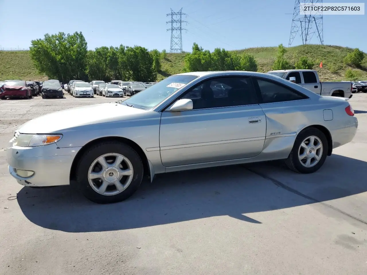 2002 Toyota Camry Solara Se VIN: 2T1CF22P82C571603 Lot: 61211805
