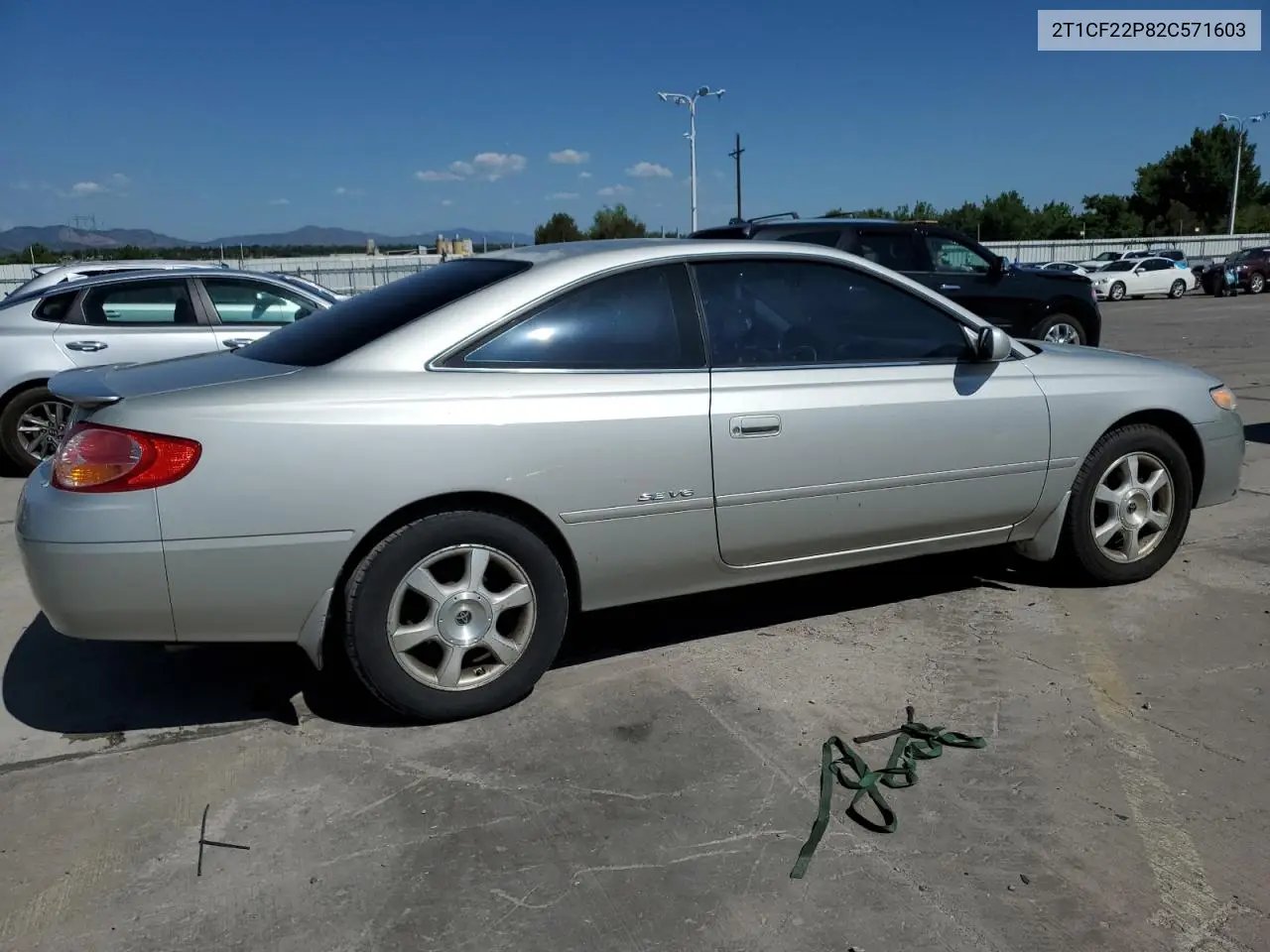 2002 Toyota Camry Solara Se VIN: 2T1CF22P82C571603 Lot: 61211805