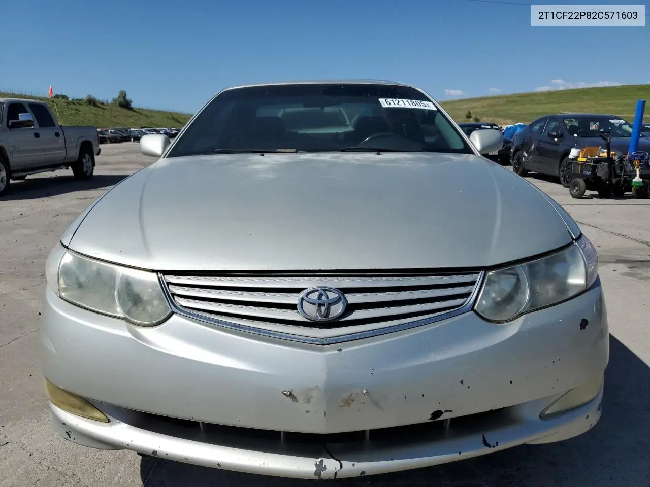 2002 Toyota Camry Solara Se VIN: 2T1CF22P82C571603 Lot: 61211805