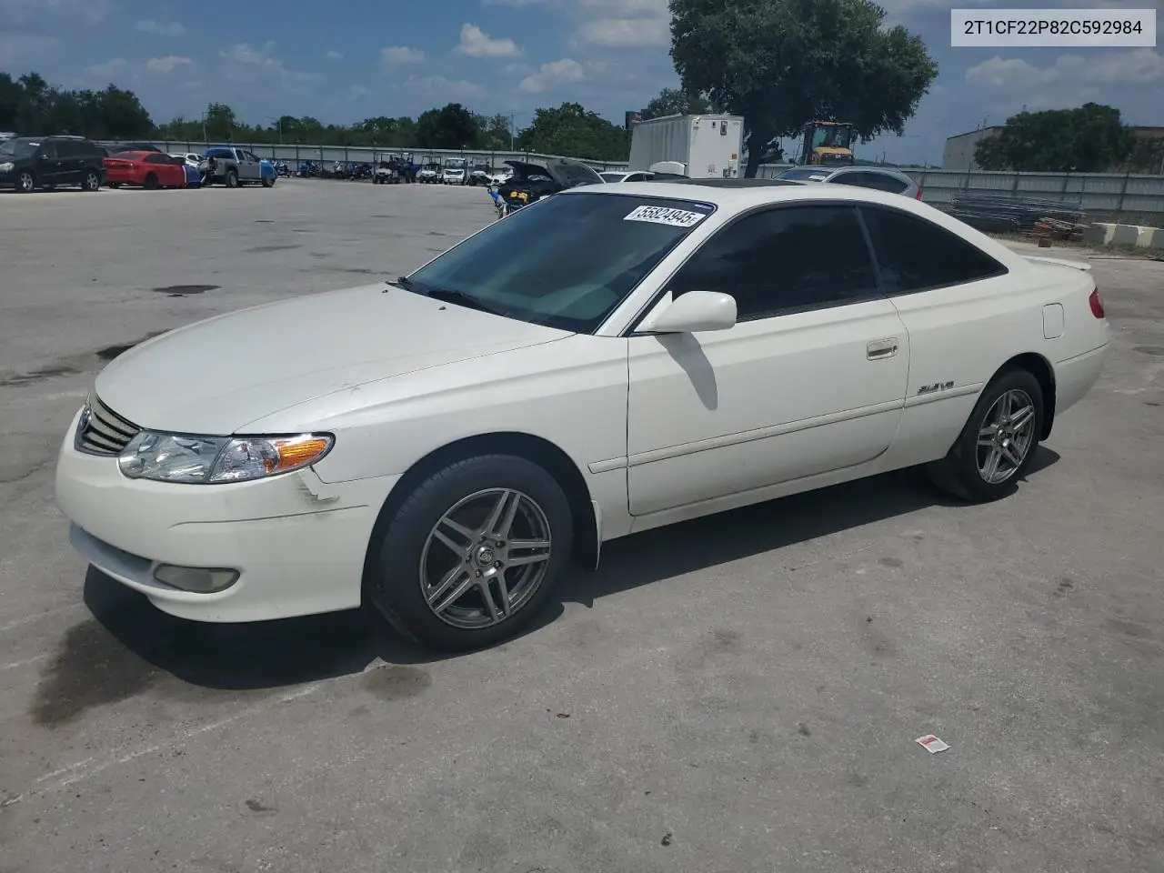 2002 Toyota Camry Solara Se VIN: 2T1CF22P82C592984 Lot: 63366635