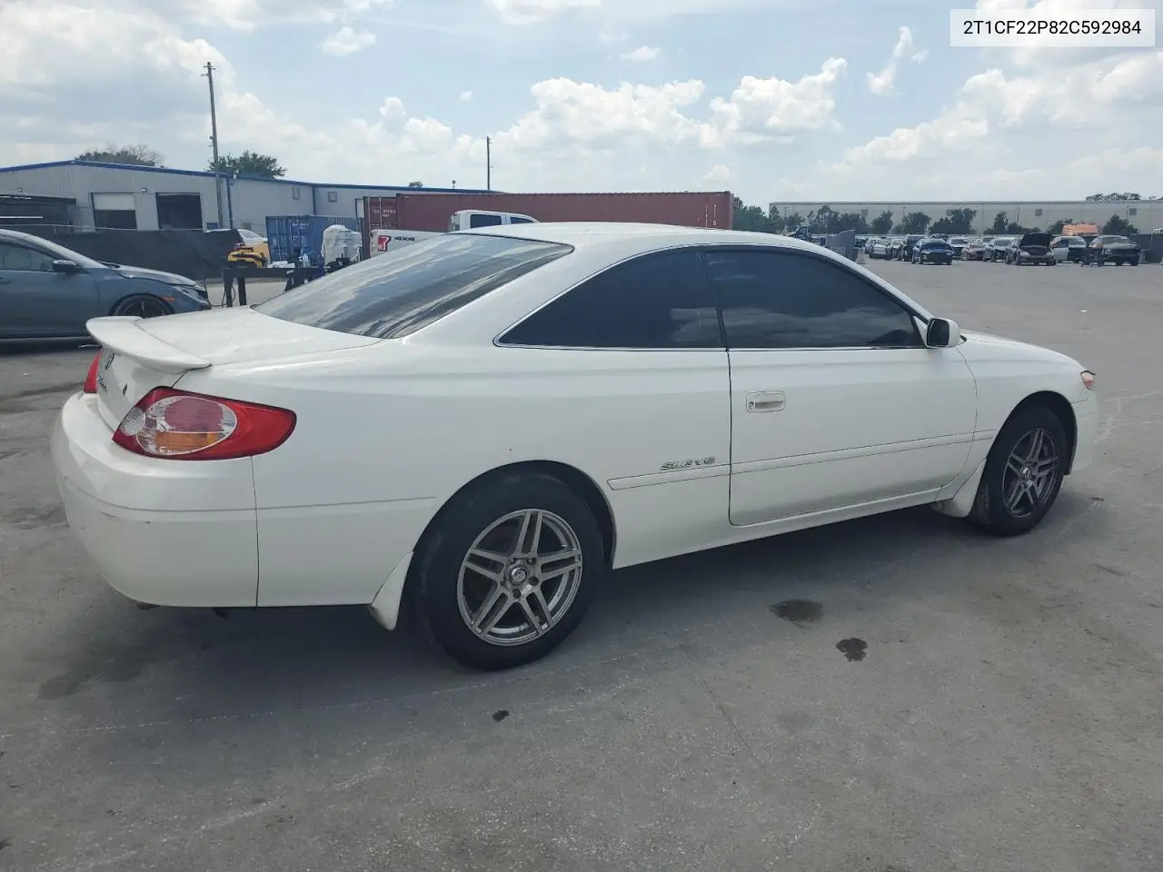 2002 Toyota Camry Solara Se VIN: 2T1CF22P82C592984 Lot: 63366635