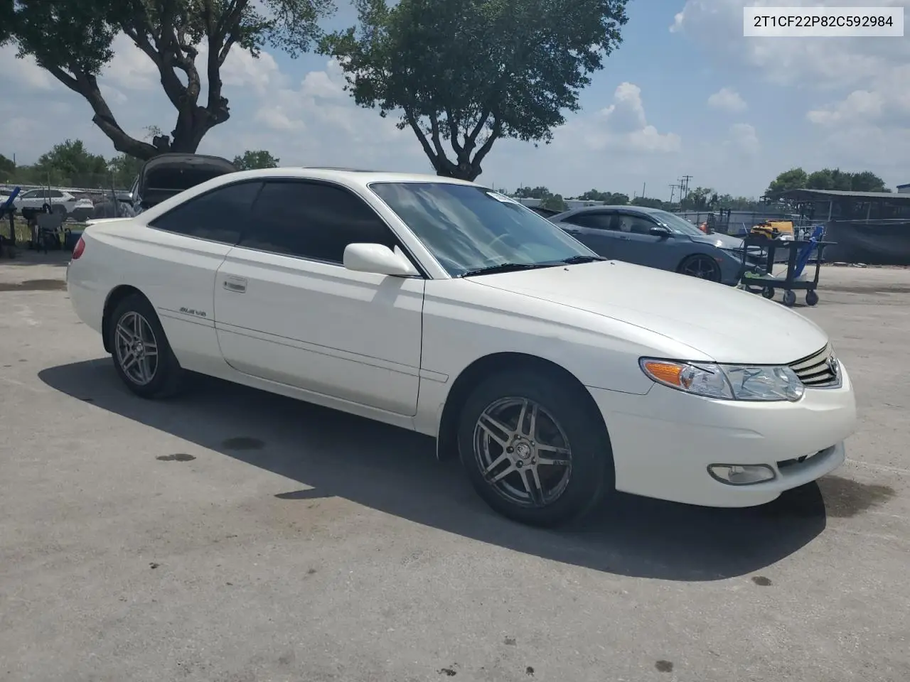 2002 Toyota Camry Solara Se VIN: 2T1CF22P82C592984 Lot: 63366635