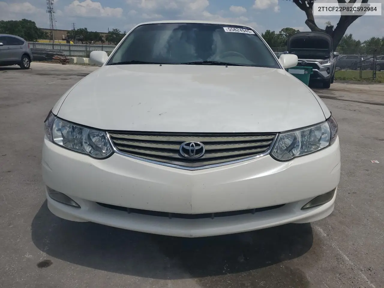 2002 Toyota Camry Solara Se VIN: 2T1CF22P82C592984 Lot: 63366635
