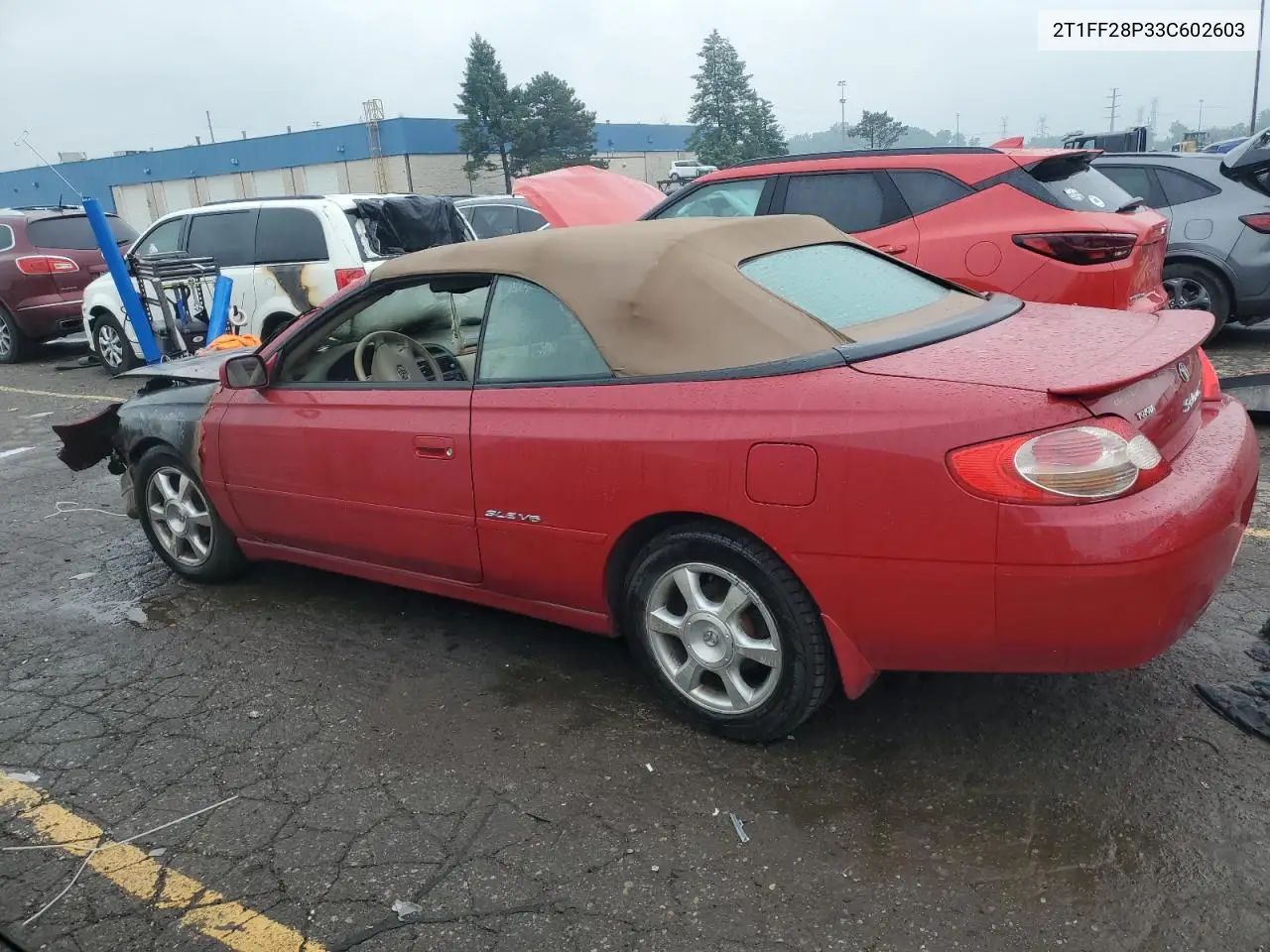 2003 Toyota Camry Solara Se VIN: 2T1FF28P33C602603 Lot: 59796015