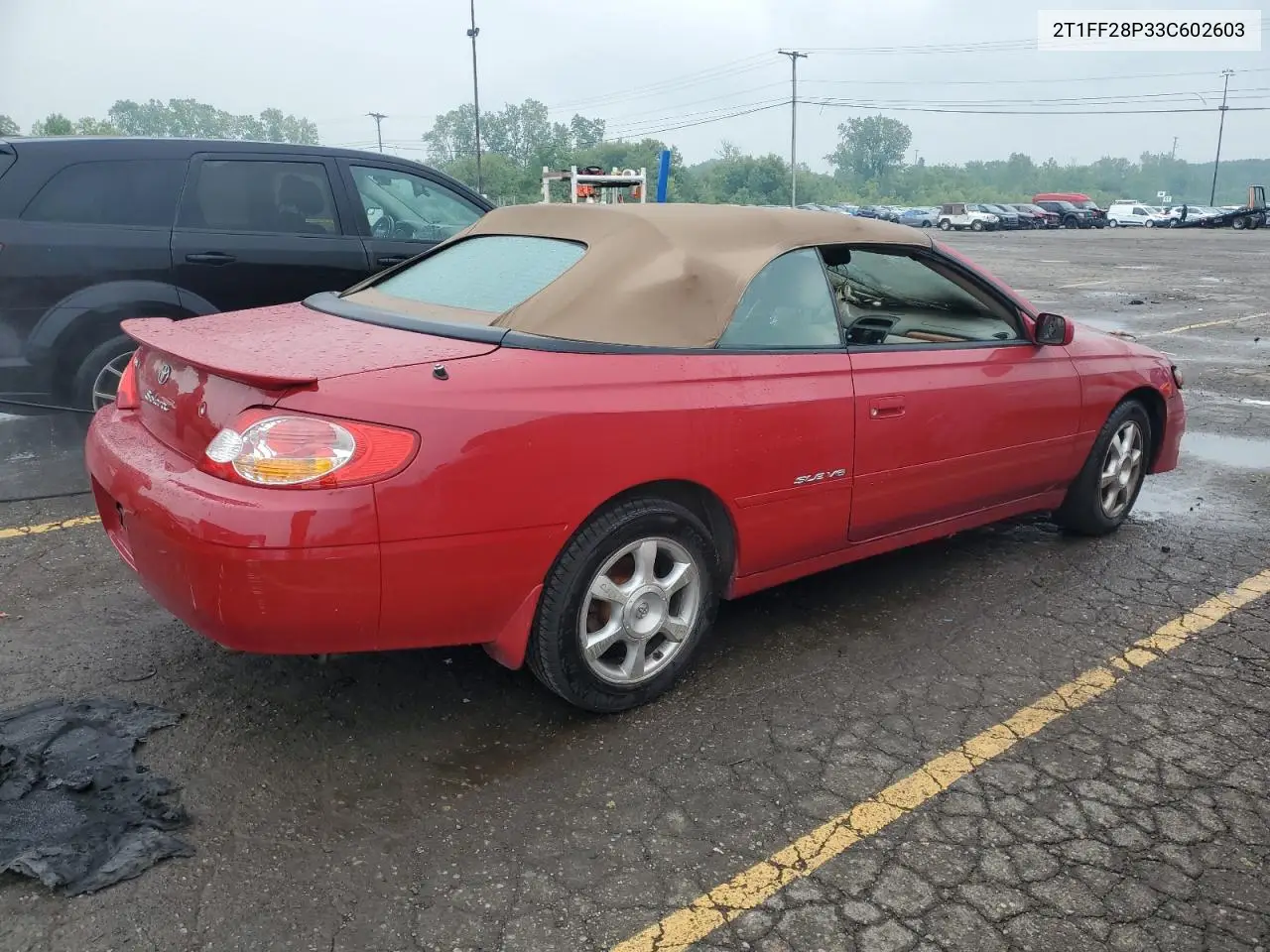 2003 Toyota Camry Solara Se VIN: 2T1FF28P33C602603 Lot: 59796015