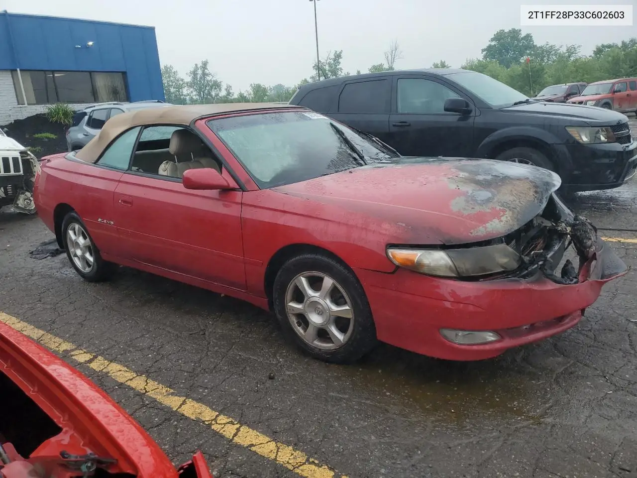 2003 Toyota Camry Solara Se VIN: 2T1FF28P33C602603 Lot: 59796015