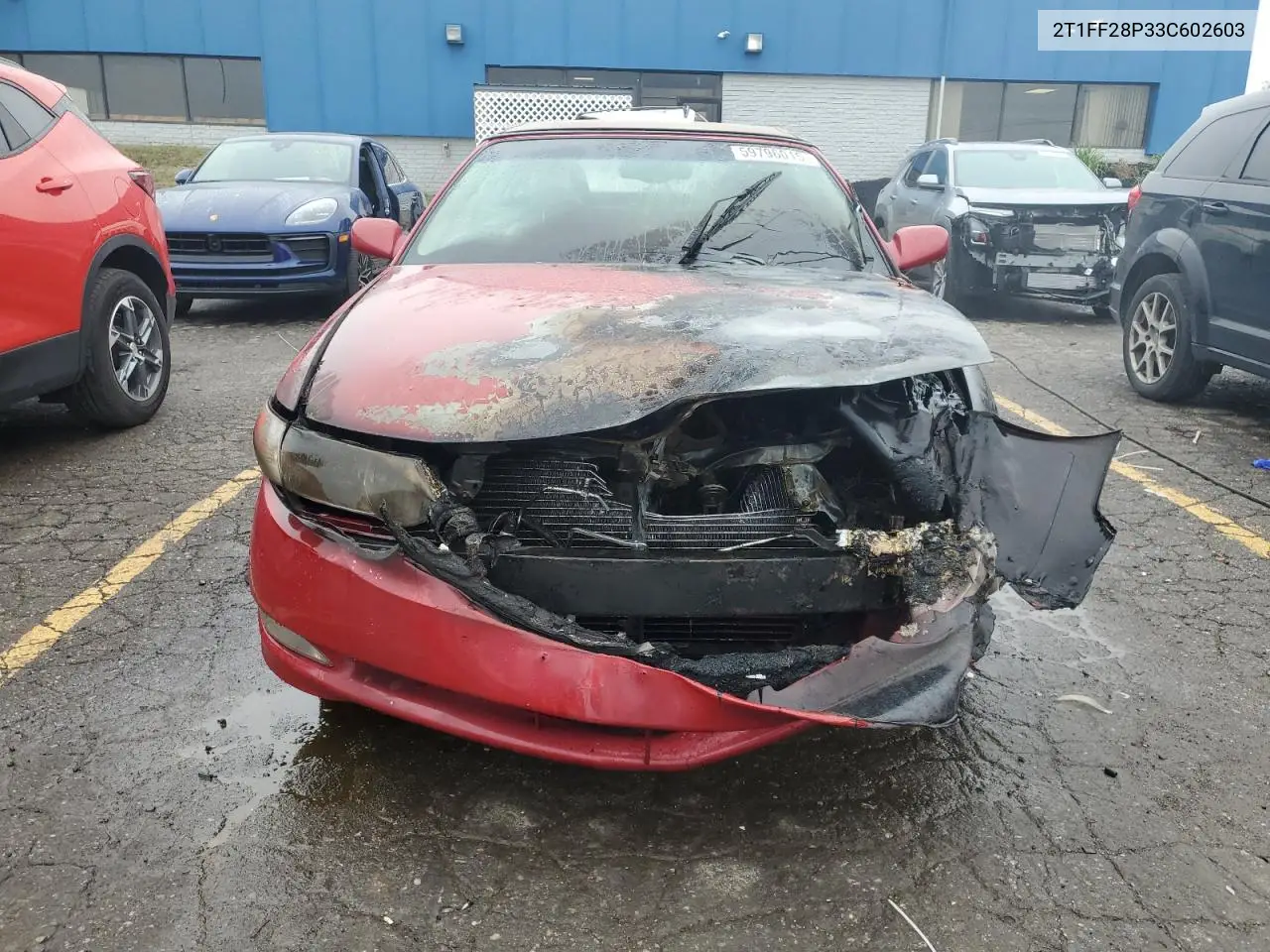2003 Toyota Camry Solara Se VIN: 2T1FF28P33C602603 Lot: 59796015